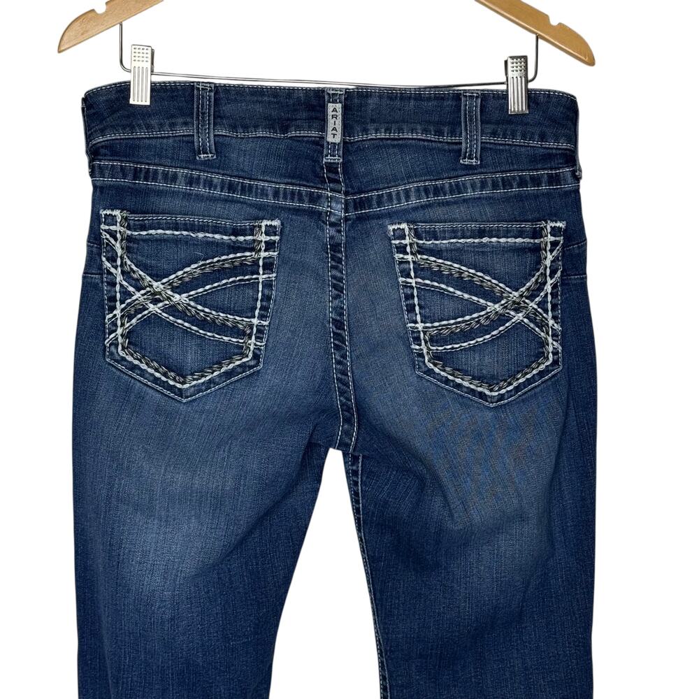 Ariat Real Women's Mid Rise Boot Cut Jeans Pre-Owned Size 32R - Picture 5 of 8